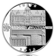 Stříbrná mince 200 Kč - 200. výročí Založení Národního muzea provedení proof (ČNB 2018)