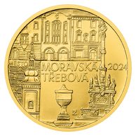 Zlatá mince 5000 Kč Městské památkové rezervace ČNB - Moravská Třebová standard (ČNB 2024)