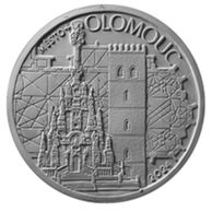 Zlatá mince 5000 Kč Městské památkové rezervace ČNB - Olomouc proof (ČNB 2024)