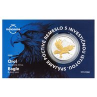 Stříbrná uncová investiční mince Orel selekt. pokov proof číslovaný (ČM 2026)