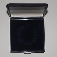 Modrá plastová etue 6 x 6cm - průměr 36mm  (ES001)