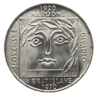 25 Kčs 50. výročí Slovenského národního divadla (1970)  (Wč.129)