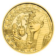 Zlatá půluncová mince Historie zlata - Staroegyptské zlatnictví proof (ČM 2025)