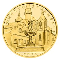 Zlatá mince 5000 Kč Městské památkové rezervace ČNB - Štramberk proof (ČNB 2025)