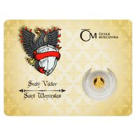 Zlatá mince Patroni - Svatý Václav proof (ČM 2025)