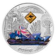 Stříbrná mince Cesta kolem světa - Sydney  standard (ČM 2025) 