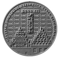 Zlatá mince 5000 Kč Městské památkové rezervace ČNB - Tábor standard (ČNB 2025)