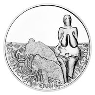 Stříbrná mince 200 Kč - 100. výročí nálezu plastiky ženy v Dolních Věstonicích, tzv. Věstonické venuše proof (ČNB 2025)