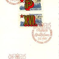 1981 - NL 2483 - 4a Medzinárodná výstava poštových známok SOCFILEX 1981 Bratislava
