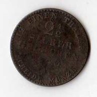 č.1 Prusko/ 2 1/2 Silber Groschen 1843 A