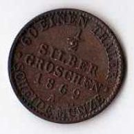 č.2 Prusko/ 1/2 Silber Groschen  1869 A
