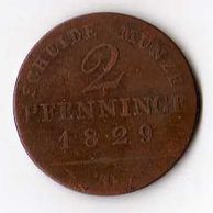 č.16 Prusko/ 2 Pfen. 1829 D