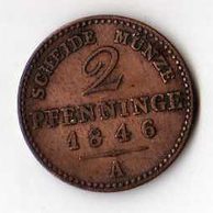 č.17 Prusko/ 2 Pfen, 1846 A
