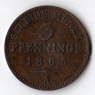 č.25 Prusko/ 3 Pfen. 1865 A