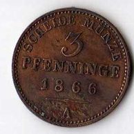 č.26 Prusko/ 3 Pfen. 1866 A