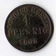 č.36 Hessen/ 1 Pfen. 1865