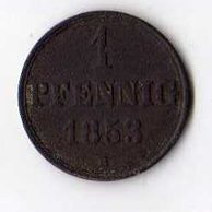 č.41 Hannover/ 1 Pfen. 1853 B