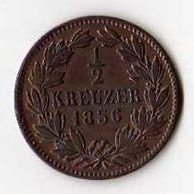 č.57 Baden/ 1/2 Kr. 1856