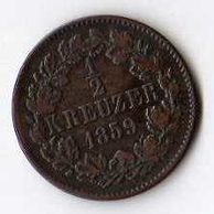 č.58 Baden/ 1/2 Kr. 1859