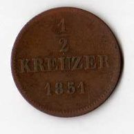 č.68 Bayern/ 1/2 Kr. 1851