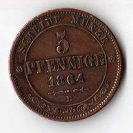 č.82 Sachsen/ 5 Pfen. 1864 B