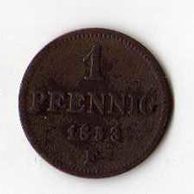 č.94 Sachsen/ 1 Pfen. 1853 F