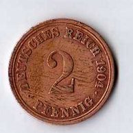 č.107 / 2 Pfen. 1904 A