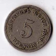 č.144 / 5 Pfen.1888 A