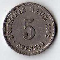 č.165 / 5 Pfen.1912 E