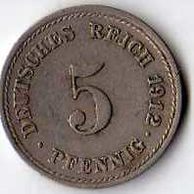 č.166 / 5 Pfen.1912 F