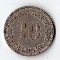 č.195 / 10 Pfen.1907 E