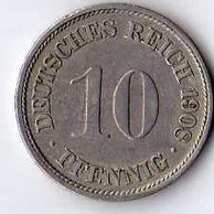 č.197 / 10 Pfen.1908 F