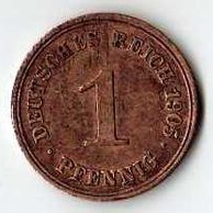 č.217 / 1 Pfen. 1905 D