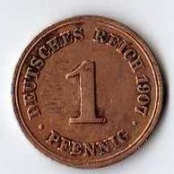 č.221 / 1 Pfen. 1907 F