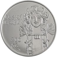 Stříbrná mince 200 Kč - 100. výročí otevření Obecního domu v Praze provedení proof (ČNB 2012)