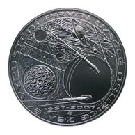 Stříbrná mince 200 Kč - 50. výročí vypuštění první umělé družice Země provedení proof (ČNB 2007)