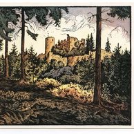 F 58627 - Josef Krejsa - Zříceniny hradu Helfenburka u Bavorova