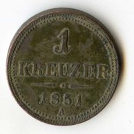 1 Kreuzer 1851 A (wč.40)