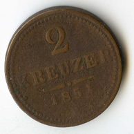 2 Kreuzer 1851 B (wč.130)