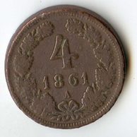 4 Kreuzer 1861 A (wč.138)