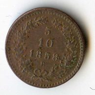 5/10 Kreuzer 1858 B (wč.17)