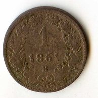 1 Kreuzer 1861 B (wč.66)