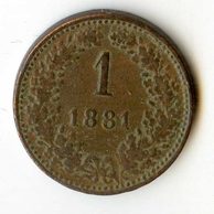 1 Kreuzer 1881 b.z. (wč.83)