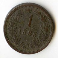 1 Kreuzer 1885 b.z. (wč.85)