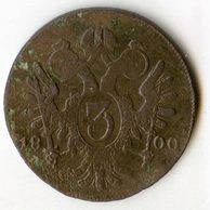 3 Kreuzer r. 1800 B (wč.201)