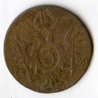 3 Kreuzer r. 1800 G (wč.208)