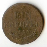 1 Kreuzer r. 1816 S (wč.360)