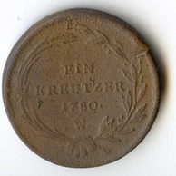 1 Kreuzer r. 1780 W (wč.200)