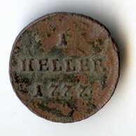 1 Heller r. 1777 (wč.310)