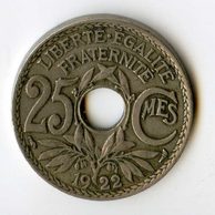 25 Centimes r.1922 (wč.229)